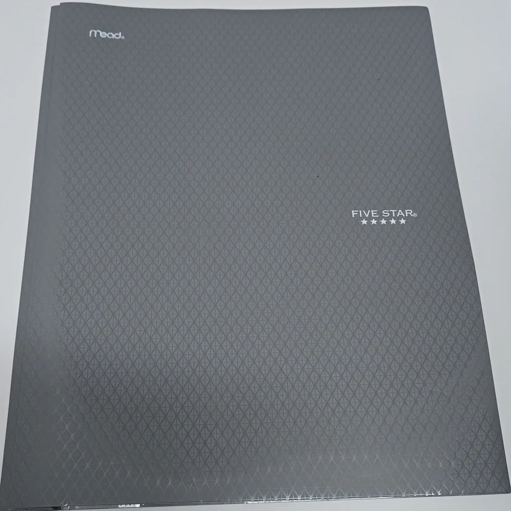 Mead Five Star Gray Elite Folder